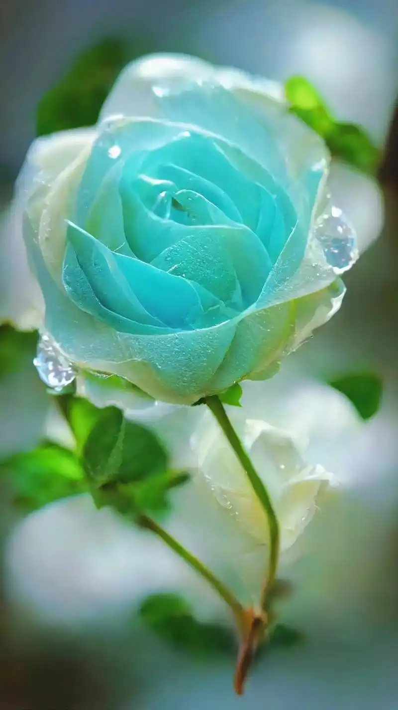 碎冰蓝玫瑰花语:送给你的希 望是星辰大海.因为天空是蓝的,大 - 抖音