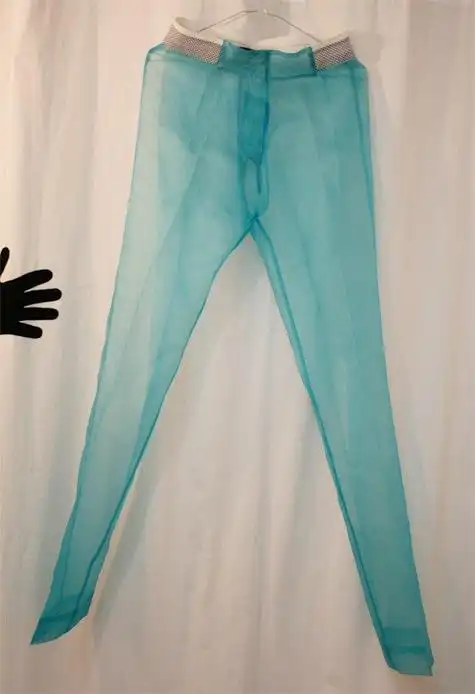 hanna saren改造的透明纱质长裤