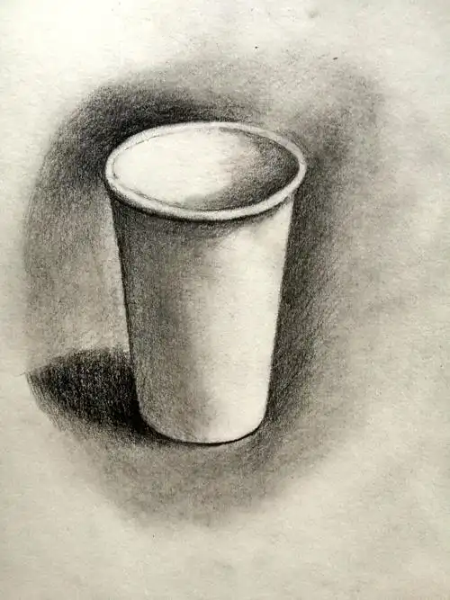黑白成瘾:素描纸杯