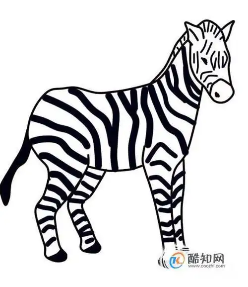 简笔画斑马画法