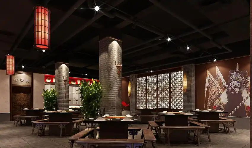 火锅店装修设计效果图