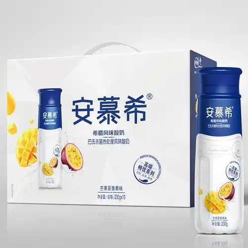 伊利安慕希高端系列酸牛奶 芒果百香果味230g×10瓶/箱 6月上旬产