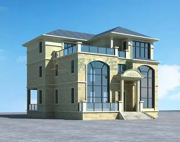 二层半带大露台的别墅你看美不美