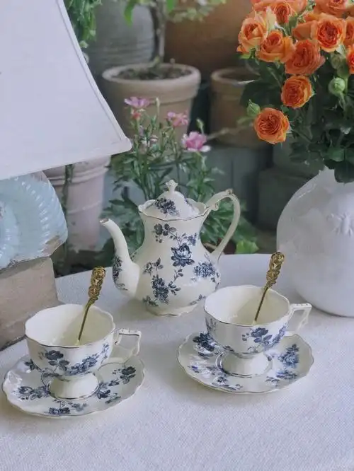 新入一套青花瓷茶具好喜欢了