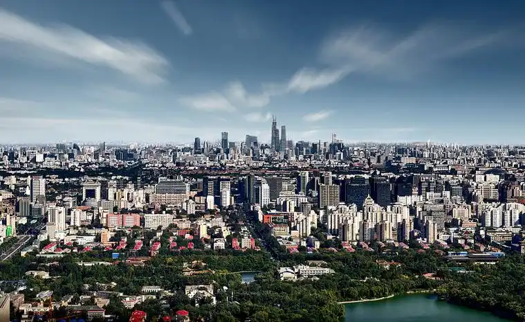 航拍北京城市全景