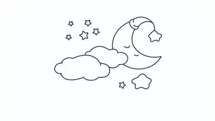 星空简笔画的画法