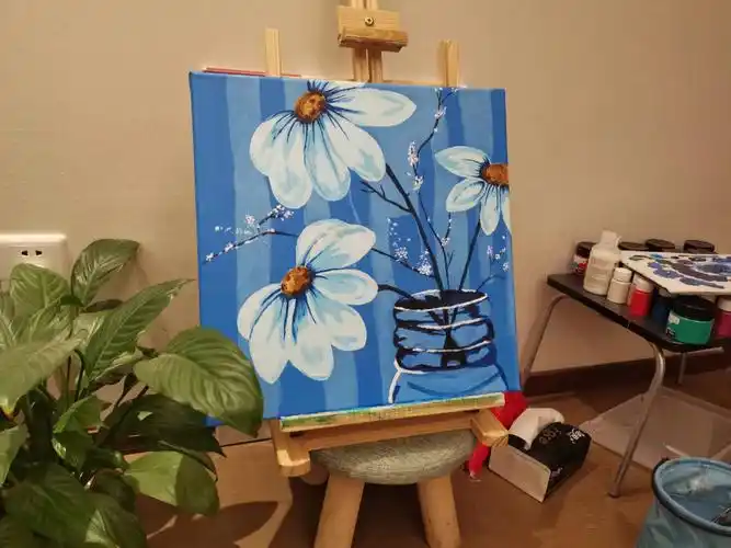 丙烯画临摹装饰画