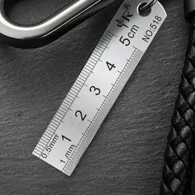 小钢尺小钢直尺5cm尺50mm直尺迷你小尺子5厘米刻度尺