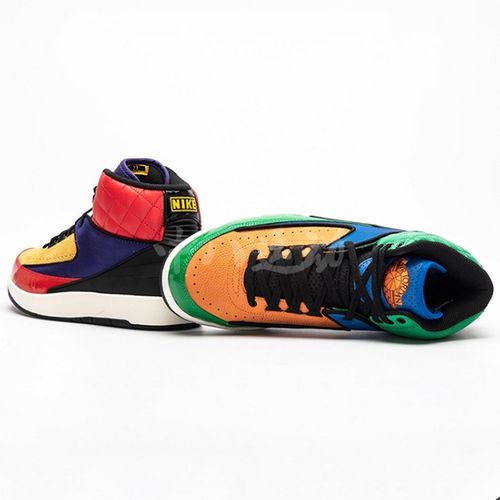 2021耐克airjordanaj2彩色拼接鸳鸯撞色高帮篮篮球鞋