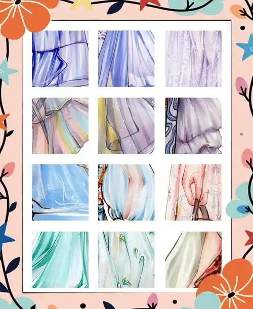 在绘画或服装设计考研中,不同的面料选择会带来