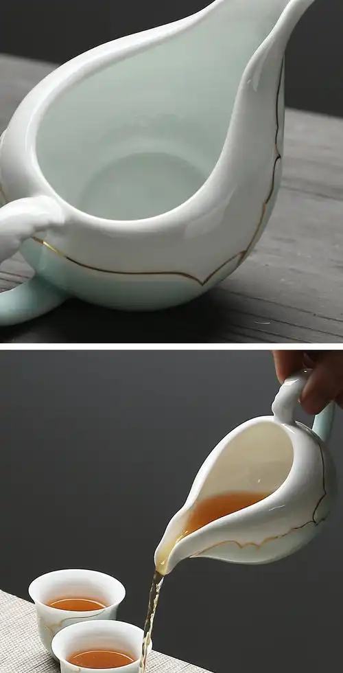 苏氏陶瓷茶具套装女性茶具纯手绘日式忆荷套装家用简约现代轻奢苏式