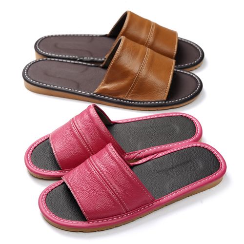 夏季居家真皮牛皮拖鞋男女室内地板家居皮托鞋防滑牛皮底凉拖鞋