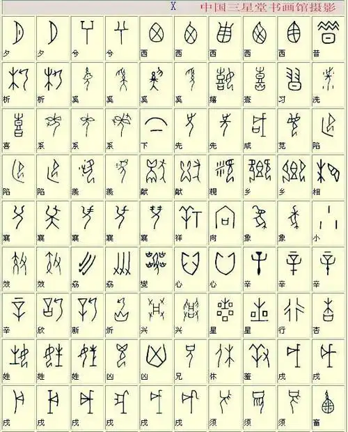 甲骨文的字(扫一扫识别古文字)