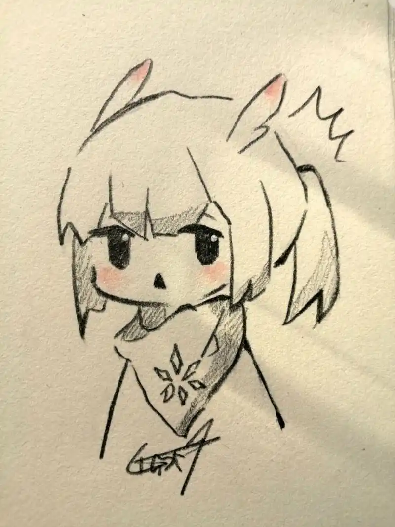 光遇  白鸟(绘画过程图