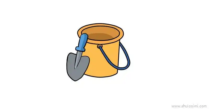 儿童铲沙玩具儿童画怎么画儿童铲沙玩具简笔画步骤