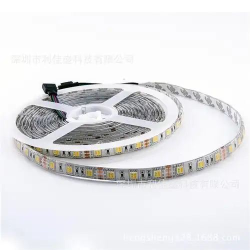 5050 12vled灯带低压二合一双色温灯条防水滴胶电视背景灯条24v