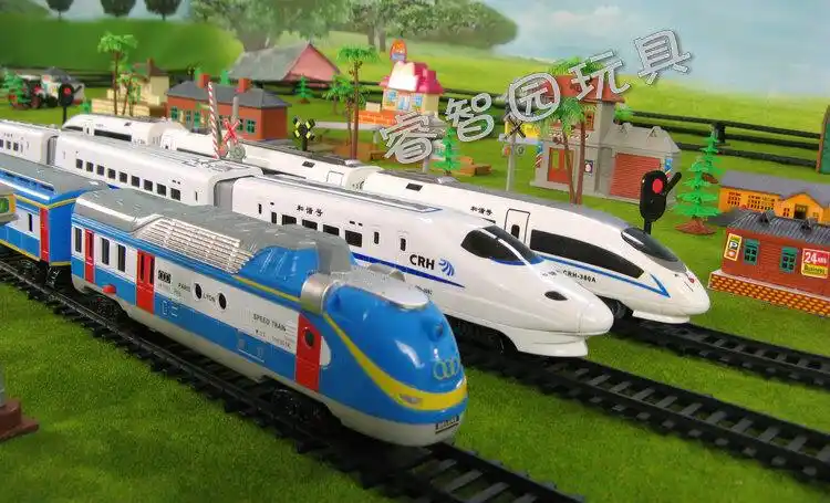 儿童节礼物儿童小火车动车儿童玩具仿真电动轨道火车模型电动火车头