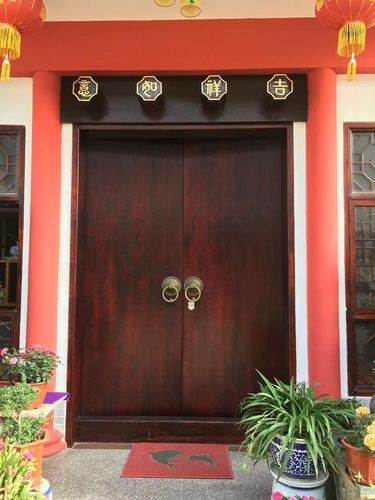实木海棠木仿古大门庭院门中式别墅木门农村双开门老式门进户门
