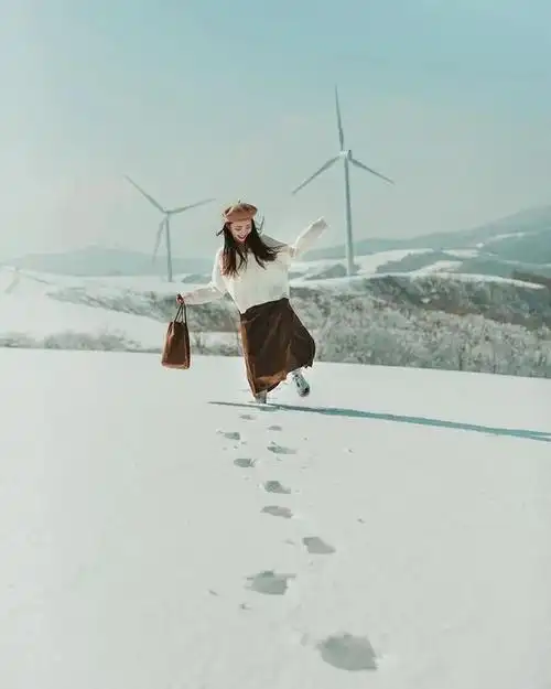 让人心动的雪景人像才是冬天该有的样子