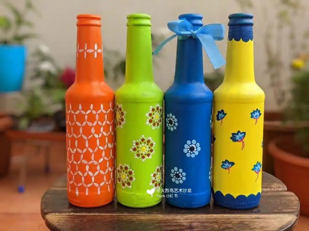 diy瓶子改造的花瓶,配色很重要 #diy# #花瓶# #创意花瓶# #花瓶分享