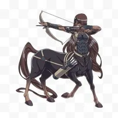 女性半人马png素材透明免抠图片-其他元素