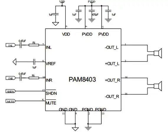 关于pam8403模块的简介