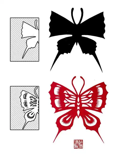 比较容易出效果,先确定大轮廓,再用点,线,锯齿纹进行装饰,最后镂空