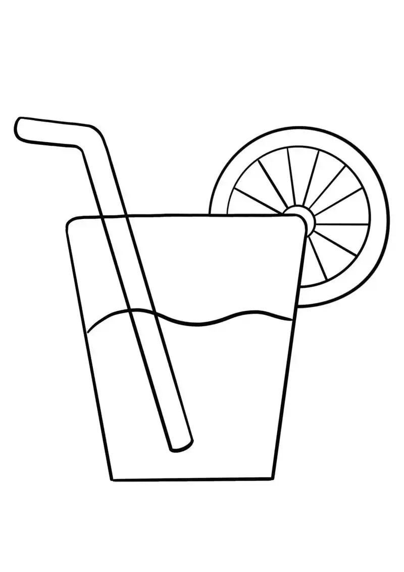 简笔画教程分享 果汁