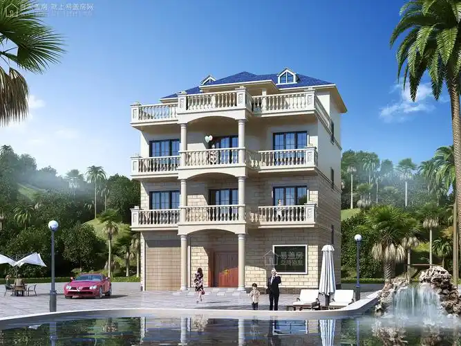 欧式四层别墅设计图效果图