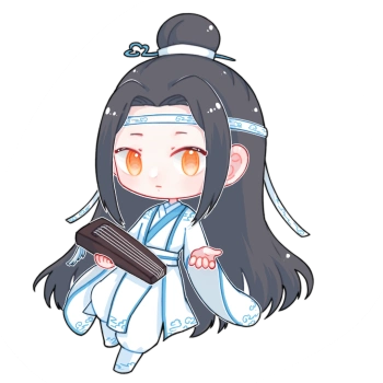 墨香铜臭魔道祖师忘羡蓝忘机q版绘画作品