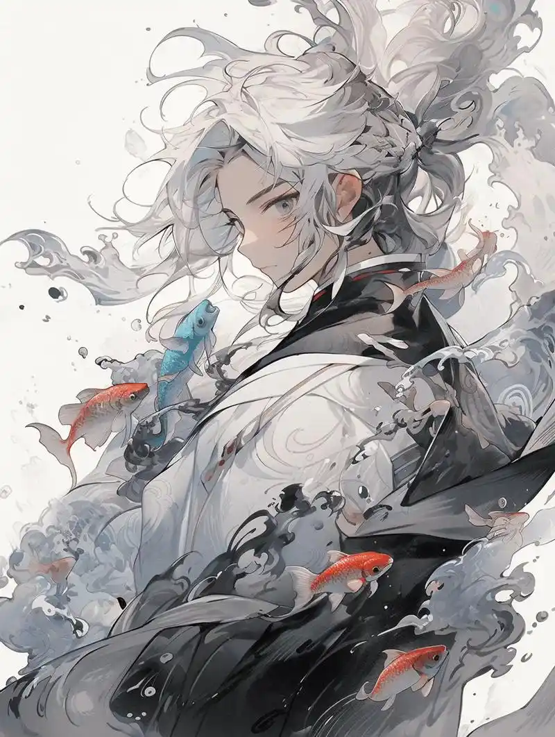 ai 国风水墨美男大赏.#国风插画 #优质头像 #古风头像  - 抖音