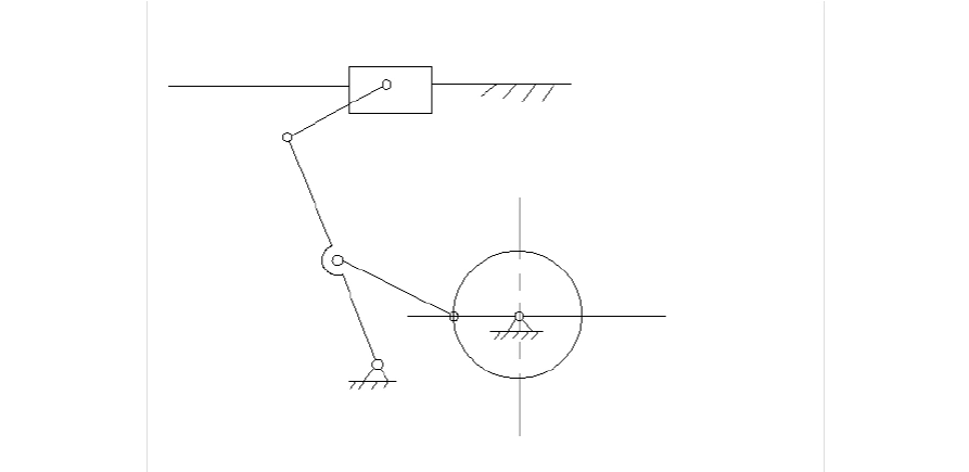 机构运动简图 六杆机构运动简图