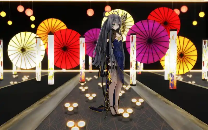 极限4k画质108060fps金丝雀旗袍洛天依东京不太热