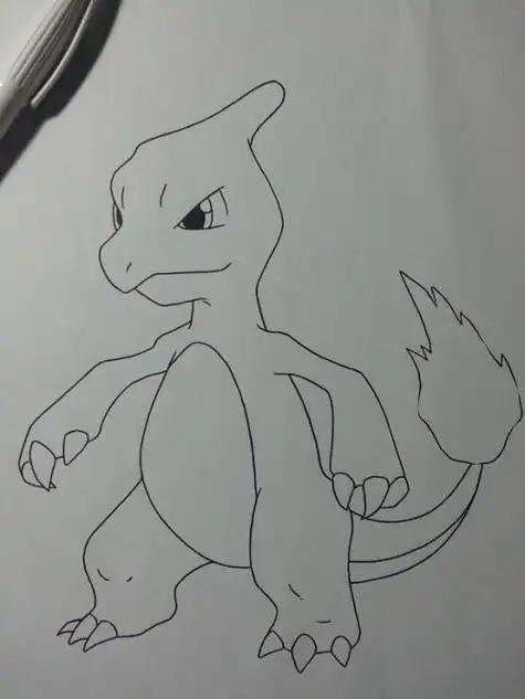 小火龙的简笔画怎么画