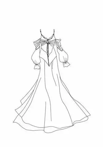 皇家公主晚礼服简笔画皇家公主晚礼服简笔画双鱼星座