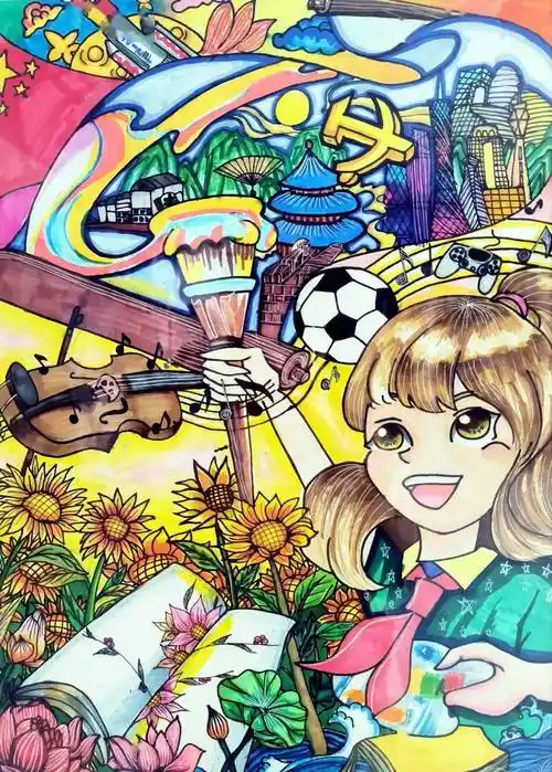 艺彩纷呈——经开一校中学部第十六届校园文化艺术节学生美术书法展