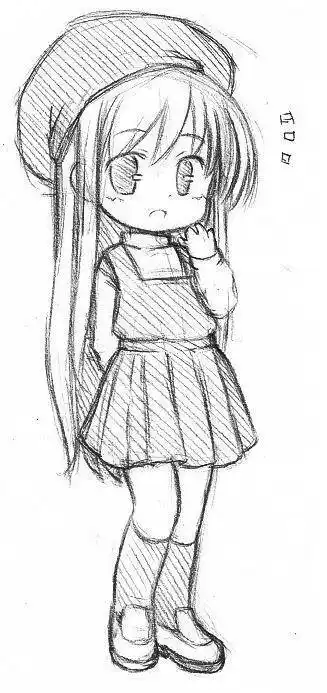 简笔画卡通漫画手绘头像线稿700_700简笔画卡通人物q版人物简笔画步骤