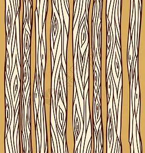 森林小璐无缝纹理带涂面树干用于您创造力的矢量元素