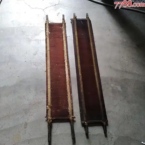 古朴怀旧老物件老式竹编织布机柱茶艺茶具喝茶配饰竹篦子茶器