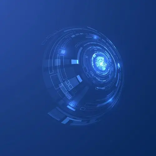 > 科技蓝色反射状按钮光效