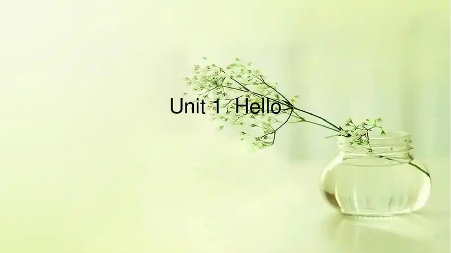 剑桥小学英语三年级新版 unit 1 hello 第二课时 原join in 公开课