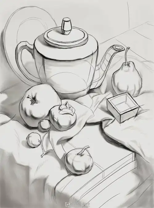 方体透视素描—绘画素描基础入门训练