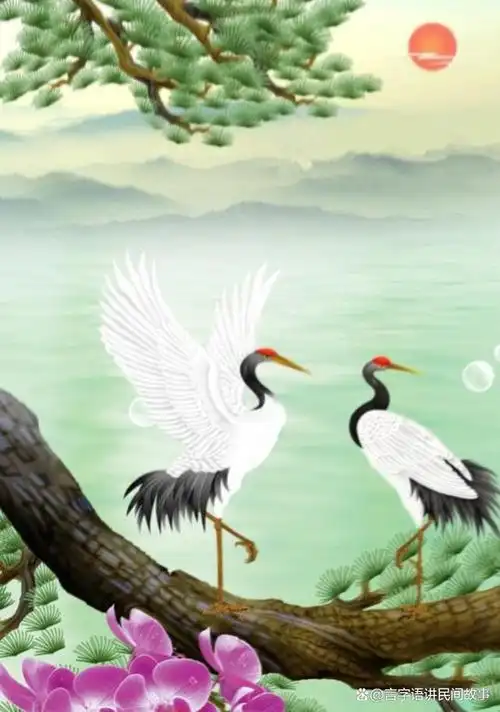 民间故事:《松鹤图》的由来