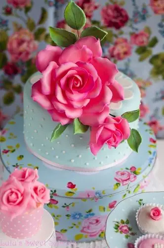 翻糖 蛋糕 生日 创意 鲜花 派对