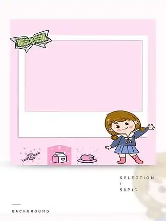 简约女孩相片背景