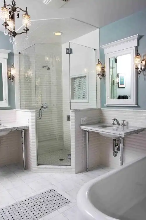 卫生间玻璃隔断门效果图