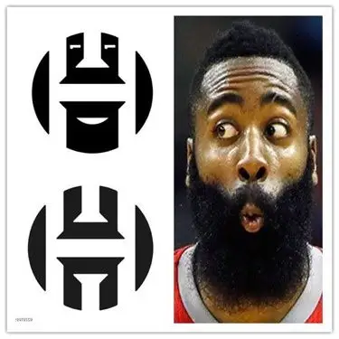 哈登新logo个人美化版,大家看怎么样?