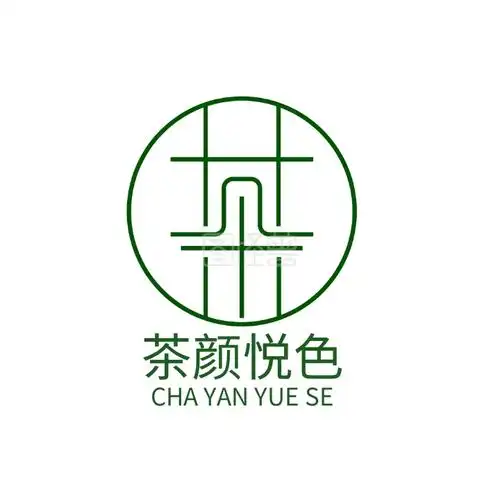 茶颜悦色logo宣传推广绿色