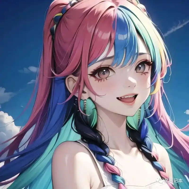 女生头像|超甜彩虹女孩