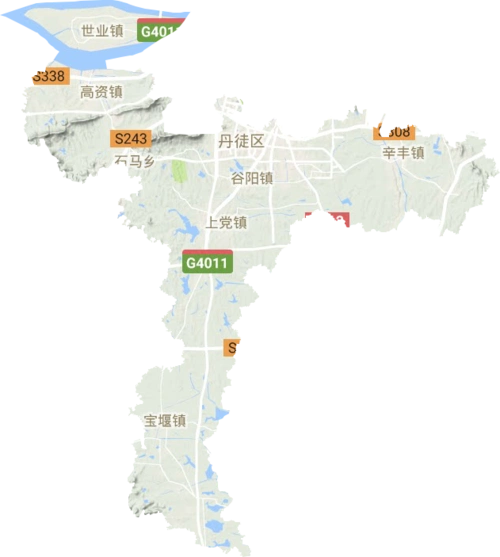 丹徒区高清地形地图